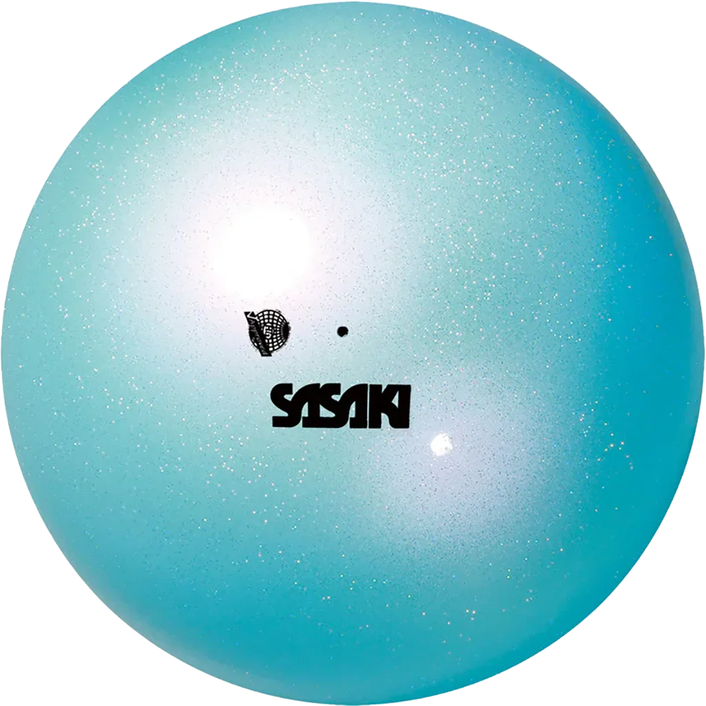 Sasaki meninės gimnastikos kamuolys | Sasaki Rhythmic Gymnastics Aurora Ball FIG M-207AU-F LIBU (18.5 cm, Light Blue) | Мяч для художественной гимнастики Sasaki Aurora Ball M-207AU-F LIBU (светло-голубой) - Lanksti.lt