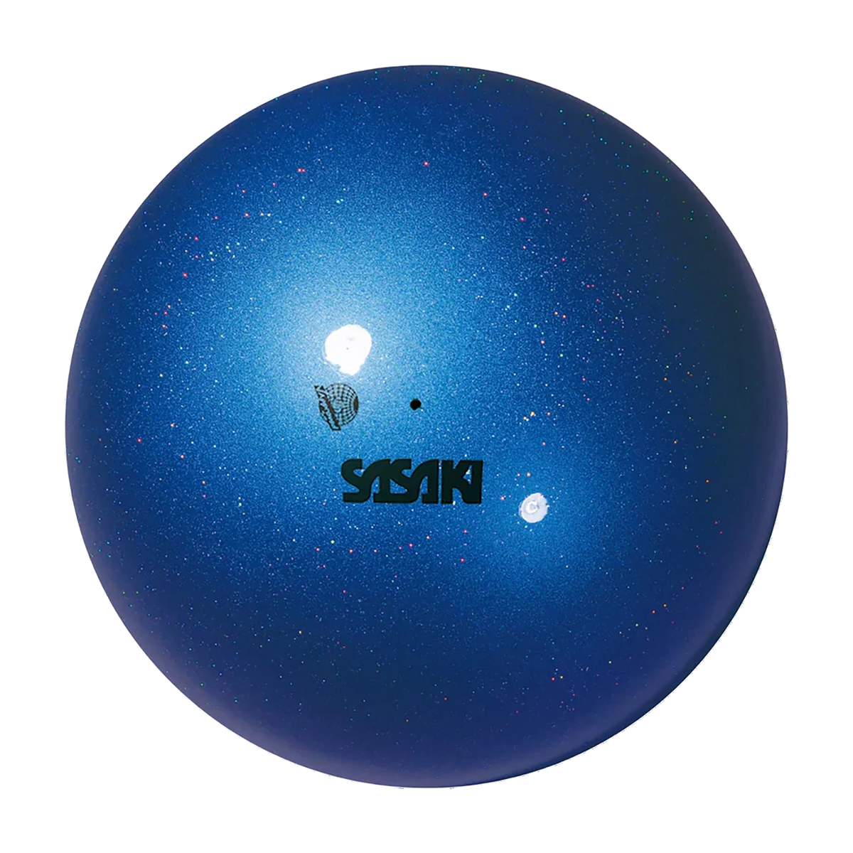 Sasaki Aurora Ball rhythmic gymnastics ball M-207AU-F LPBU, 18.5 cm, Lapis Blue, FIG-approved - lanksti.lt