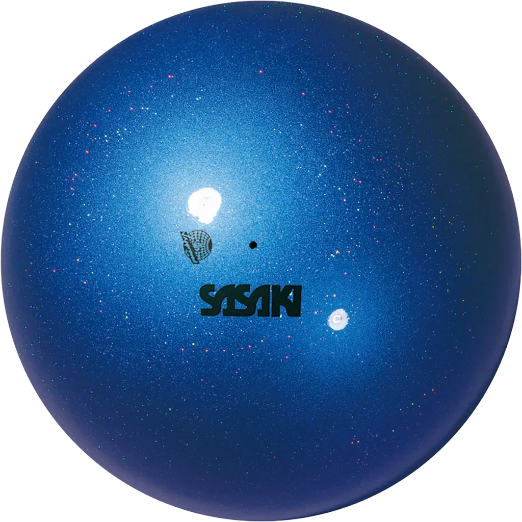 Sasaki meninės gimnastikos kamuolys | Sasaki Rhythmic Gymnastics Aurora Ball FIG M-207AU-F LPBU (18.5 cm, Lapis Lazuli) | Мяч для художественной гимнастики Sasaki Aurora Ball M-207AU-F LPBU (лазурит) - Lanksti.lt