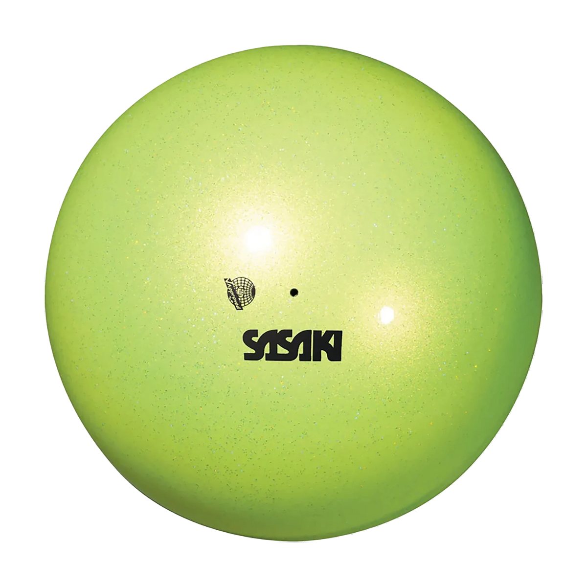 Sasaki Aurora Ball rhythmic gymnastics ball M-207AU-F MLY, 18.5 cm, Melon Yellow, FIG-approved - lanksti.lt