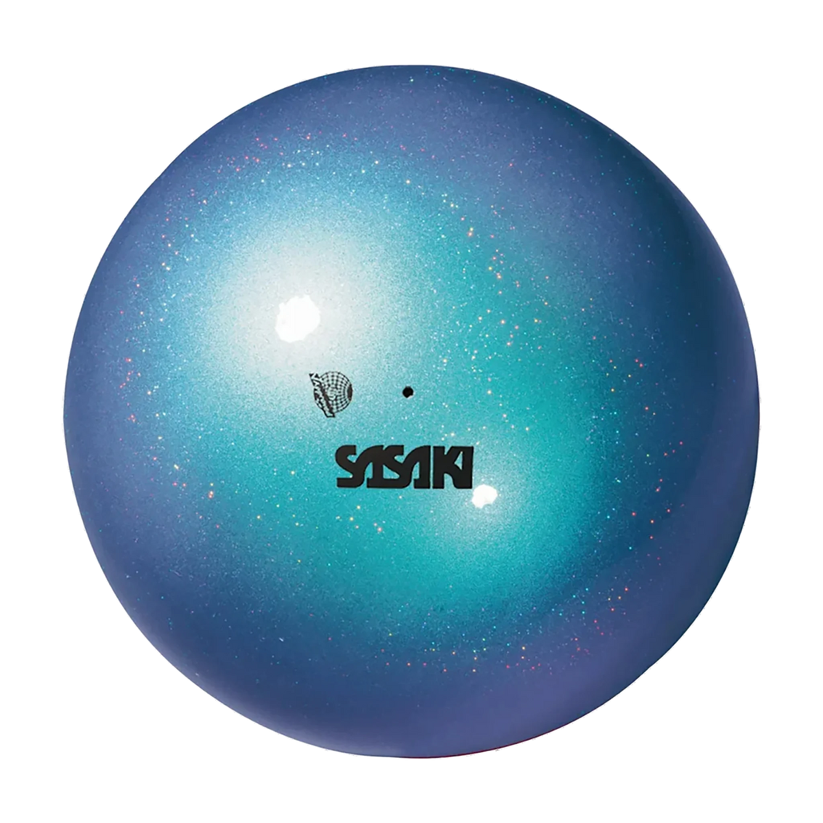 Sasaki Aurora Ball rhythmic gymnastics ball M-207AU-F NIBU, 18.5 cm, Night Blue, FIG-approved - lanksti.lt