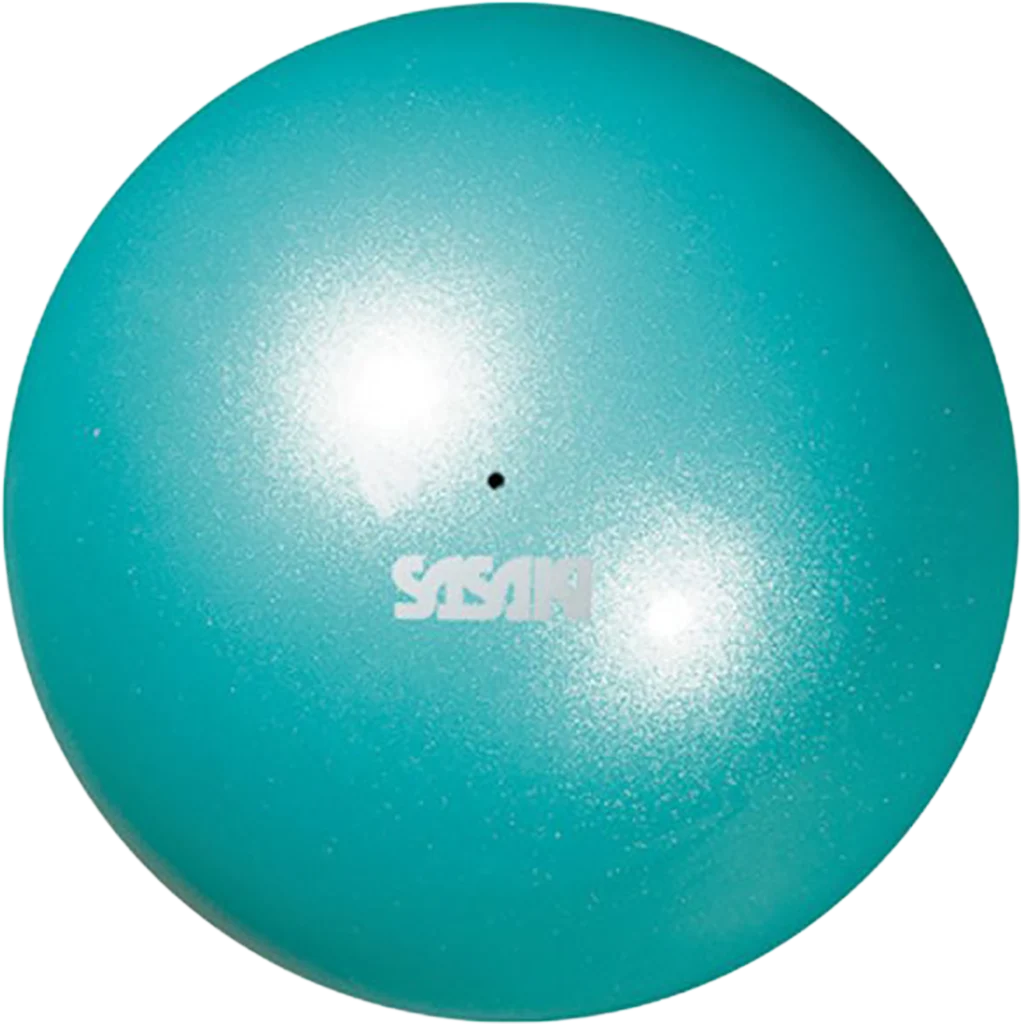 Sasaki meninės gimnastikos kamuolys | Sasaki Rhythmic Gymnastics Metalic Ball FIG M-207M-F AQG (18.5 cm, Aqua Green) | Мяч для художественной гимнастики Сасаки Металлик FIG M-207M-F AQG (аквамариново-зелёный) - Lanksti.lt