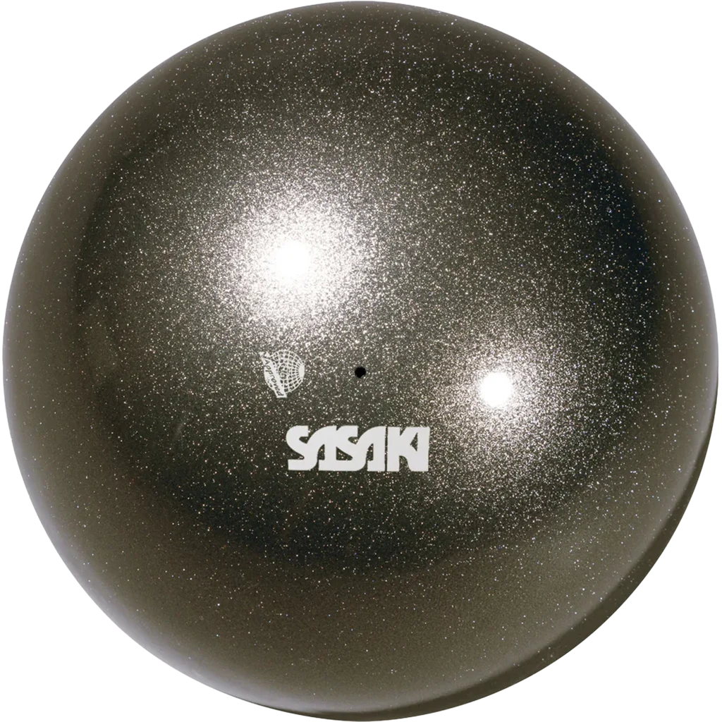 Sasaki meninės gimnastikos kamuolys | Sasaki Rhythmic Gymnastics Metalic Ball FIG M-207M-F GMB (18.5 cm, Gem Black) | Мяч для художественной гимнастики Сасаки Металлик FIG M-207M-F GMB (драгоценно-чёрный) - Lanksti.lt