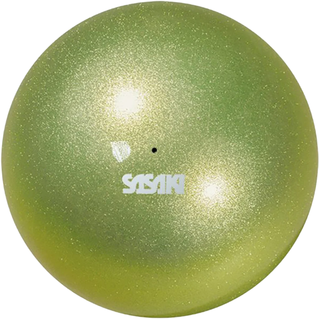 Sasaki meninės gimnastikos kamuolys | Sasaki Rhythmic Gymnastics Metalic Ball FIG M-207M-F OLGD (18.5 cm, Olive Gold) | Мяч для художественной гимнастики Сасаки Металлик FIG M-207M-F OLGD (оливково-золотой) - Lanksti.lt