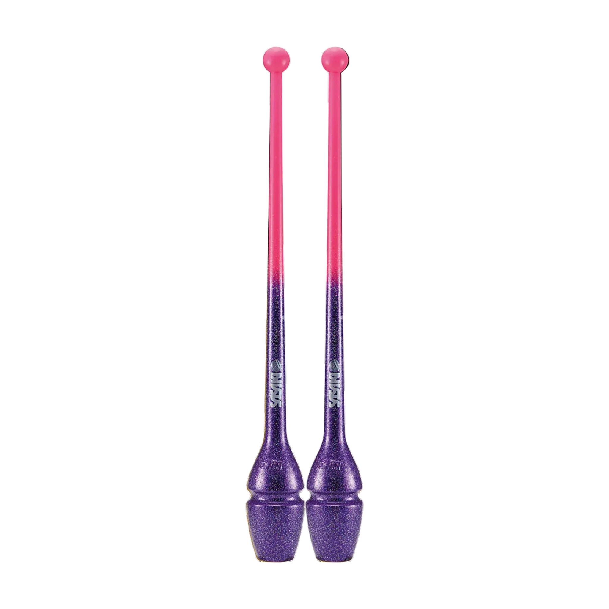 Sasaki Gradation Rubber Clubs rhythmic gymnastics clubs, 44 cm and 40.5 cm, Fresh Pink x Purple, FRP x PP, M-34GH-F and M-34JKGH-F - lanksti.lt