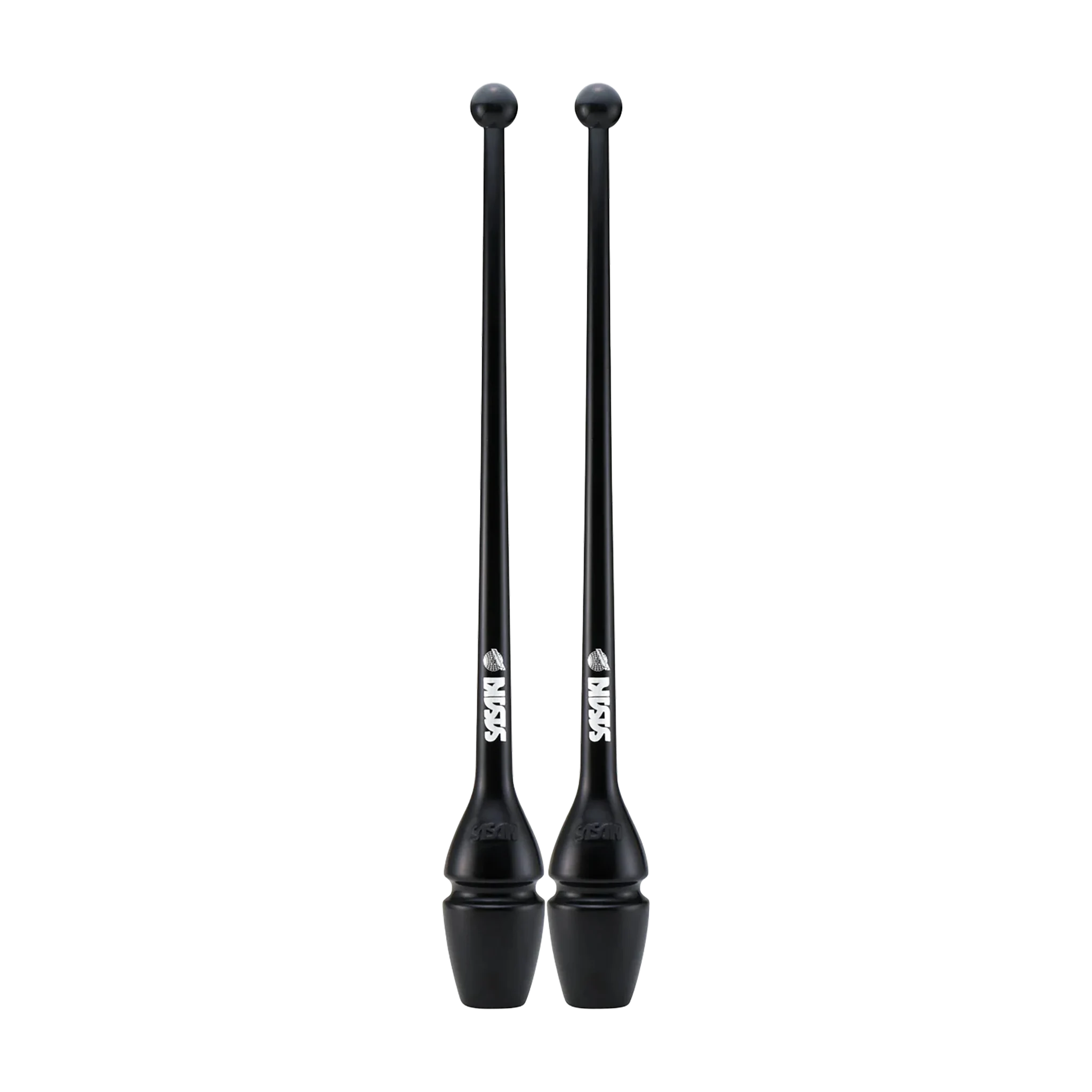 Sasaki Rubber Clubs rhythmic gymnastics clubs, 44 cm and 40.5 cm, Black, B, M-34H-F and M-34JKH-F - lanksti.lt