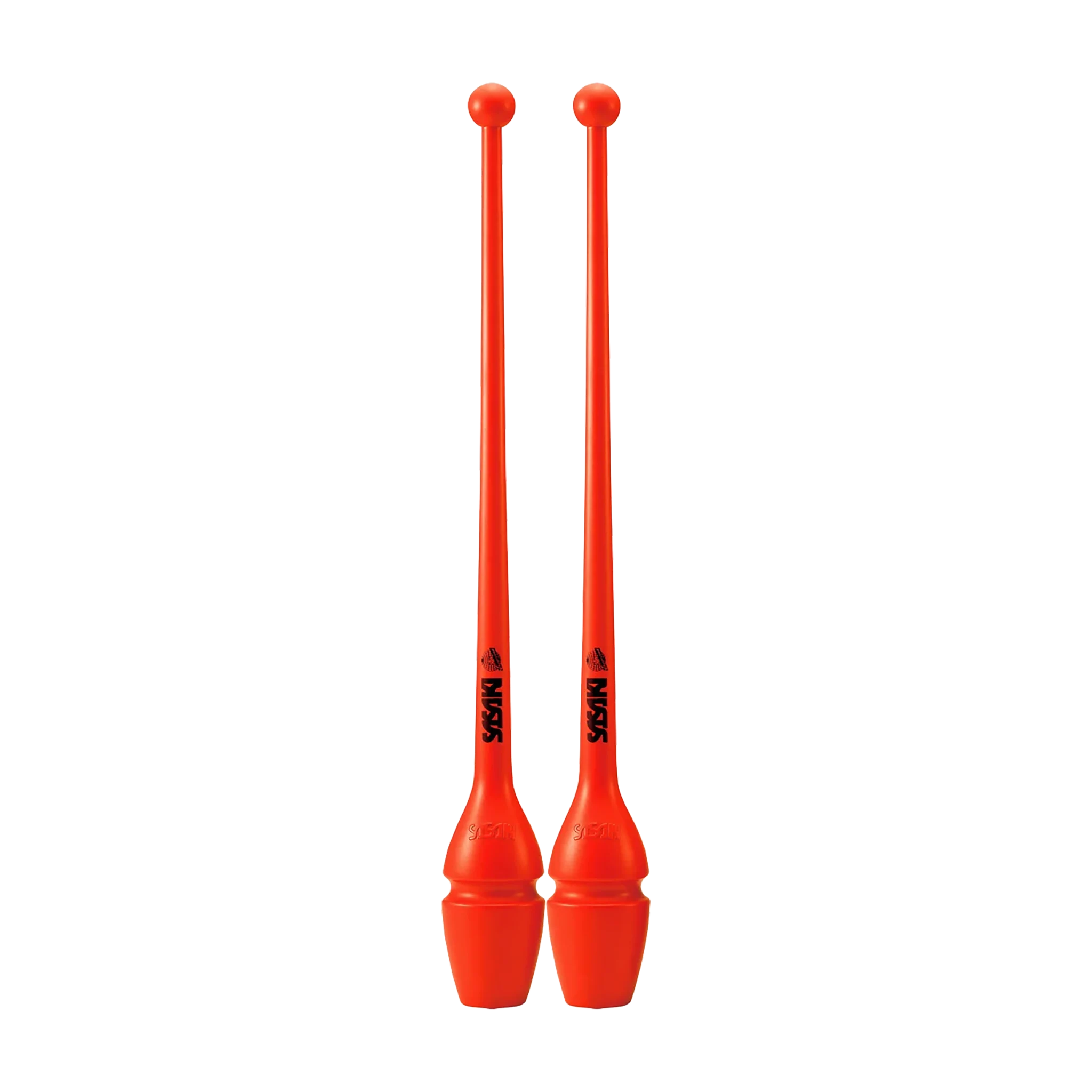 Sasaki Rubber Clubs rhythmic gymnastics clubs, 44 cm and 40.5 cm, Bright Pink, BRR, M-34H-F and M-34JKH-F - lanksti.lt