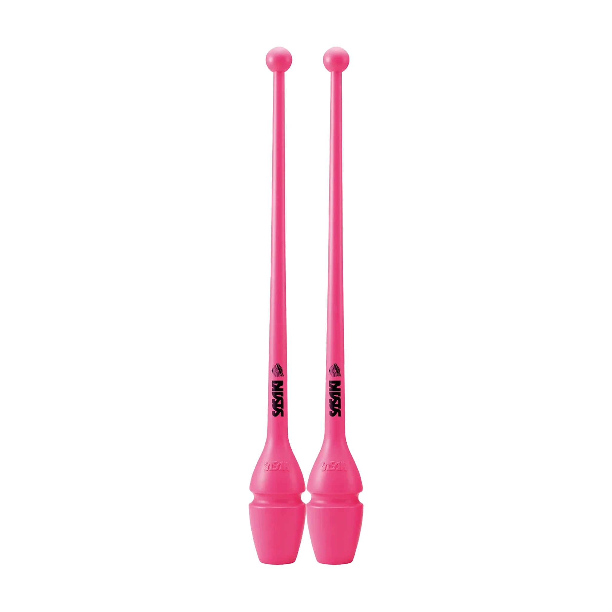 Sasaki Rubber Clubs rhythmic gymnastics clubs, 44 cm and 40.5 cm, Fresh Pink, FRP, M-34H-F and M-34JKH-F - lanksti.lt