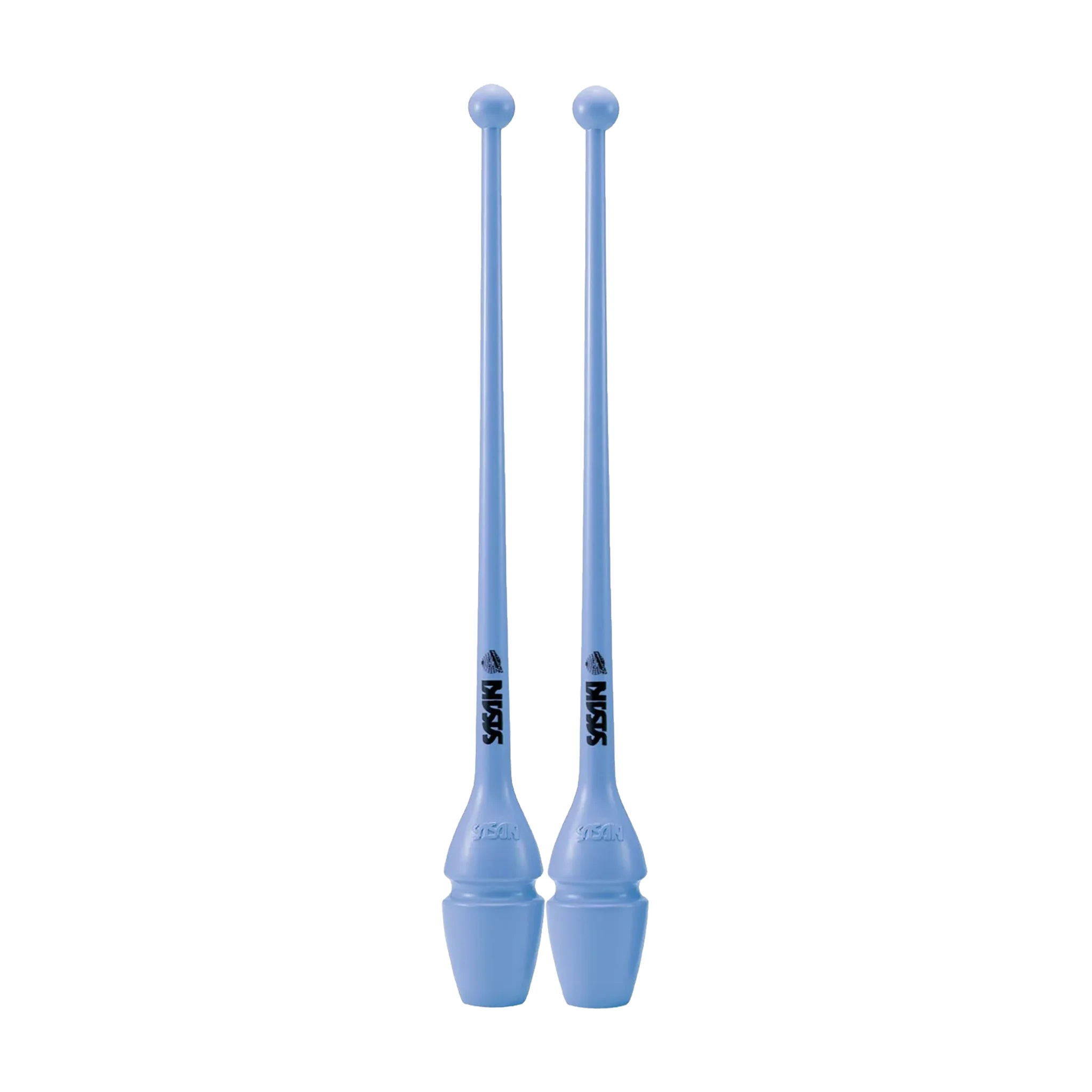 Sasaki Rubber Clubs rhythmic gymnastics clubs, 44 cm and 40.5 cm, Ice Blue, ICBU, M-34H-F and M-34JKH-F - lanksti.lt