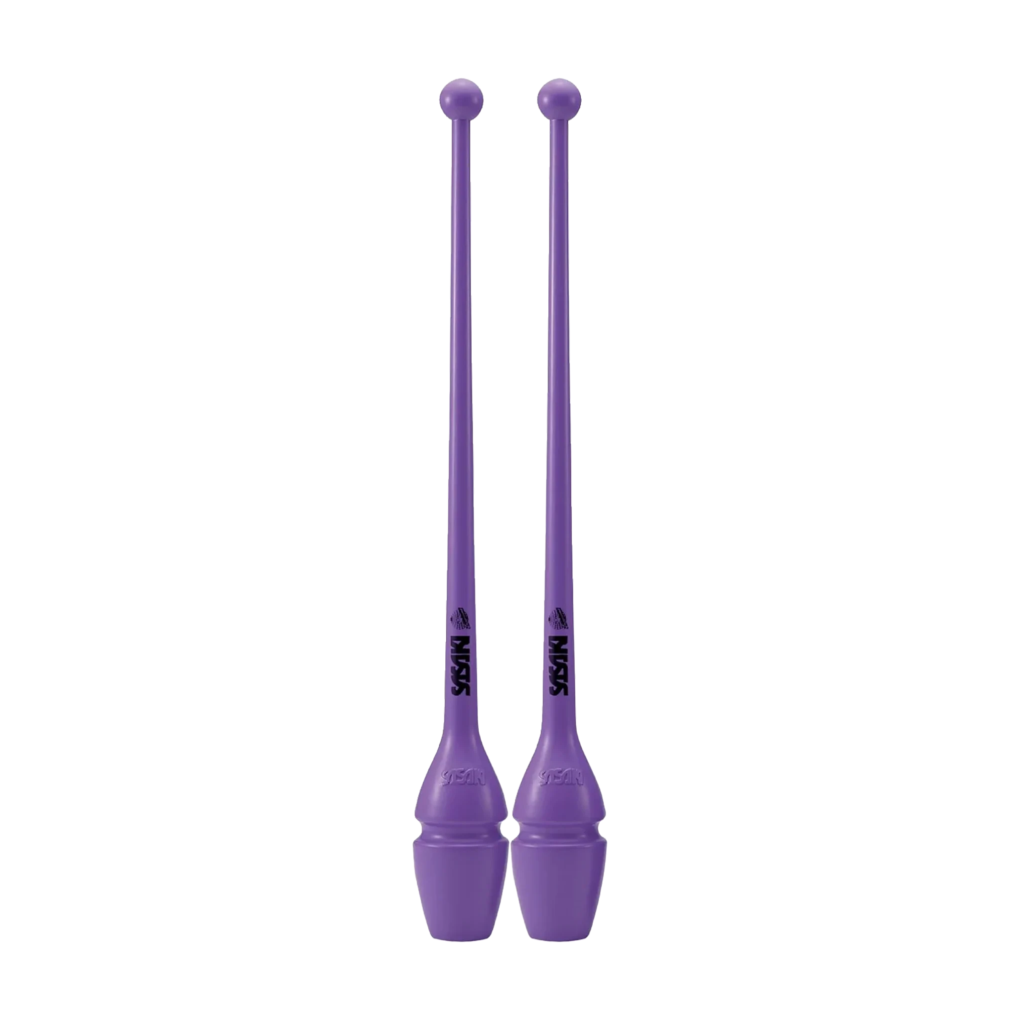 Sasaki Rubber Clubs rhythmic gymnastics clubs, 44 cm and 40.5 cm, Violet, VI, M-34H-F and M-34JKH-F - lanksti.lt