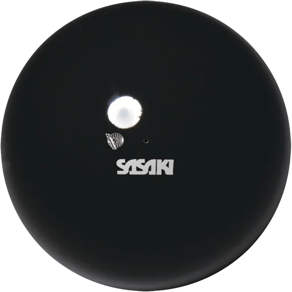 Sasaki meninės gimnastikos kamuolys | Sasaki Rhythmic Gymnastics GymStar Ball FIG M-20A-F B (18.5 cm, Black) | Мяч для художественной гимнастики Сасаки Джимстар FIG M-20A-F B (чёрный) - Lanksti.lt