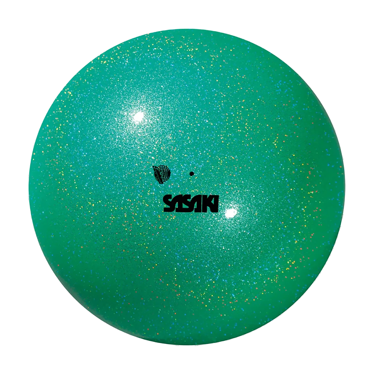 Sasaki Meteor Ball rhythmic gymnastics ball M-207BRM-F COG, 18.5 cm, Cobalt Green, FIG-approved - lanksti.lt