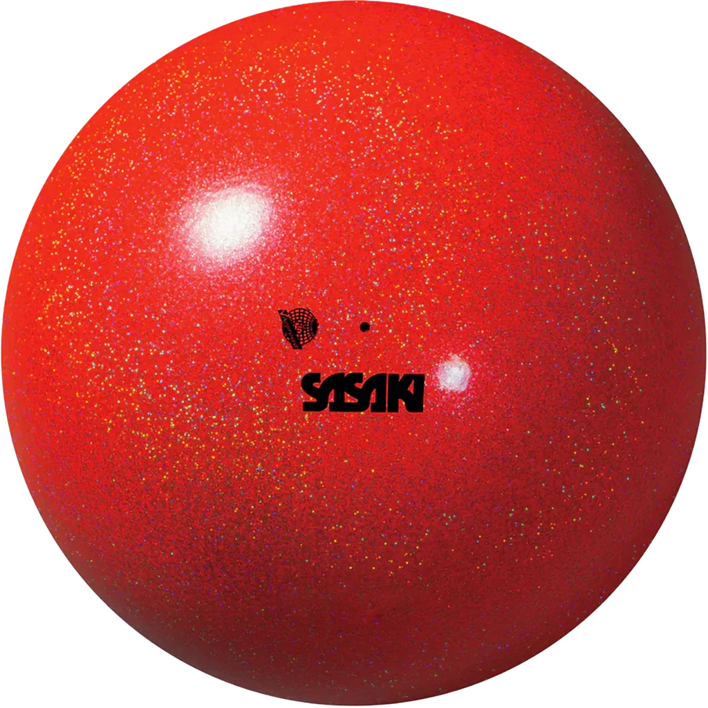 Sasaki meninės gimnastikos kamuolys | Sasaki Rhythmic Gymnastics Meteor Ball FIG M-207BRM-F FRR (18.5 cm, Fresh Red) | Мяч для художественной гимнастики Sasaki Meteor Ball FIG M-207BRM-F FRR (ярко-красный) - Lanksti.lt