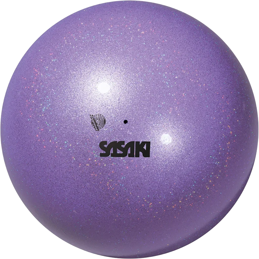 Sasaki meninės gimnastikos kamuolys | Sasaki Rhythmic Gymnastics Meteor Ball FIG M-207BRM-F PP (18.5 cm, Purple) | Мяч для художественной гимнастики Sasaki Meteor Ball FIG M-207BRM-F PP (фиолетовый) - Lanksti.lt