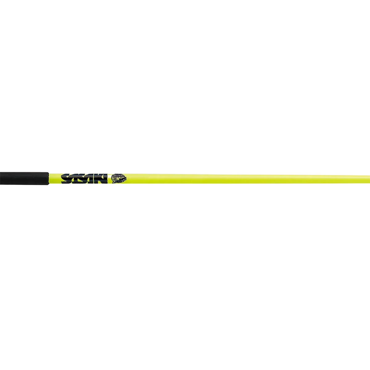 Sasaki Glass Stick rhythmic gymnastics ribbon stick, 60 cm, Fluorescent Yellow x Black (KEY x B), M-700G-F - lanksti.lt