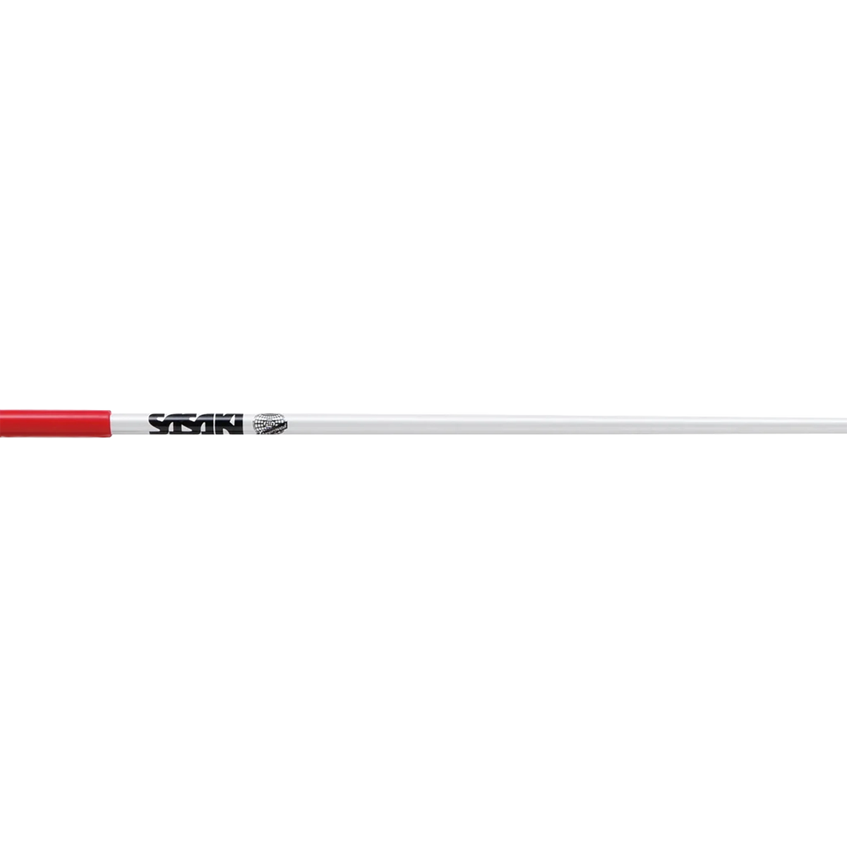 Sasaki Glass Stick rhythmic gymnastics ribbon stick, 60 cm, White x Red (W x R), M-700G-F - lanksti.lt