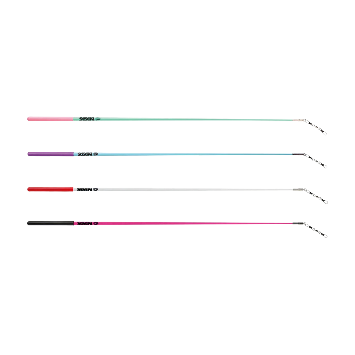 Sasaki Glass Short Stick rhythmic gymnastics ribbon stick, 57 cm, M-700JK-F - lanksti.lt
