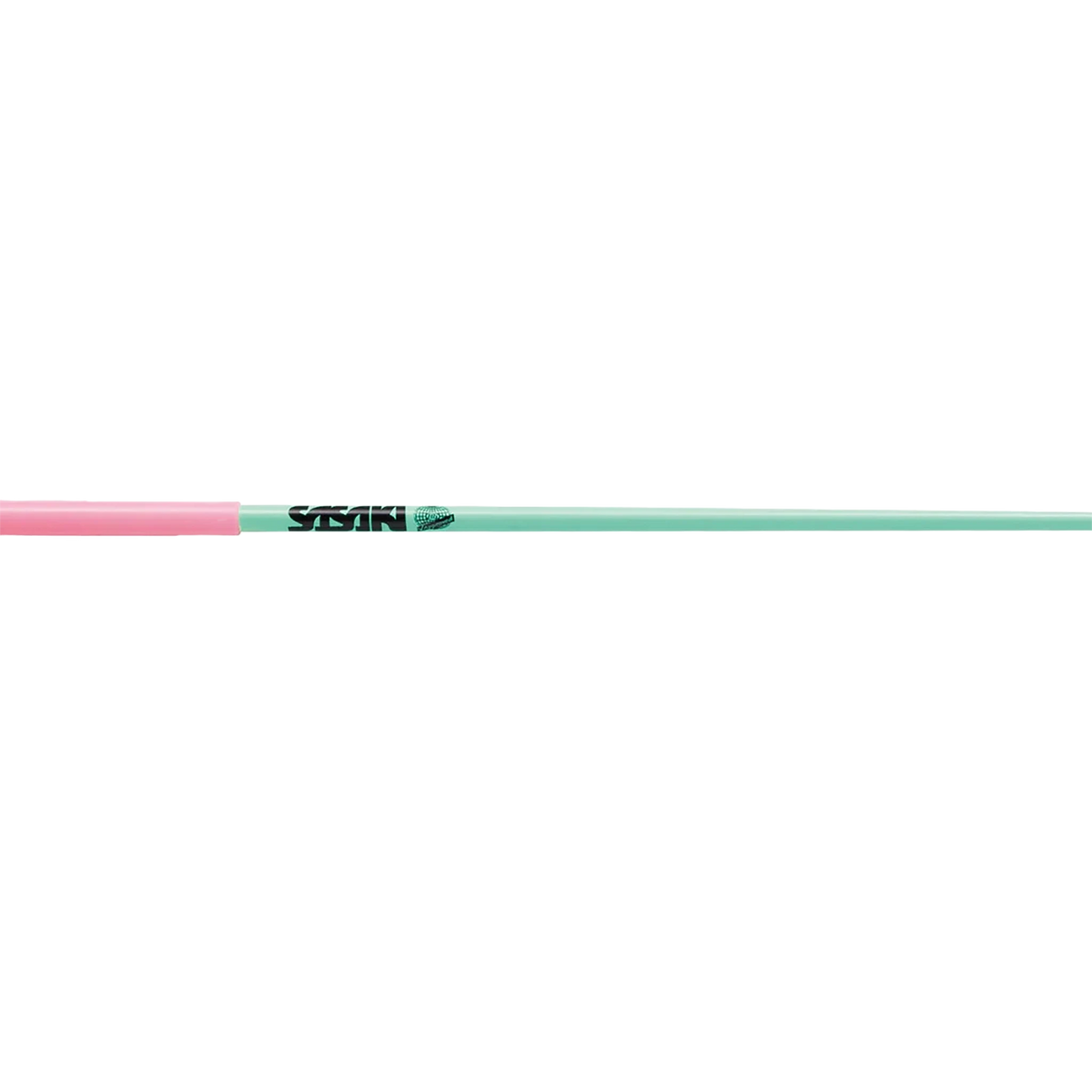 Sasaki Glass Short Stick rhythmic gymnastics ribbon stick, 57 cm, Ice Mint x Pink (ICMI x P), M-700JK-F - lanksti.lt