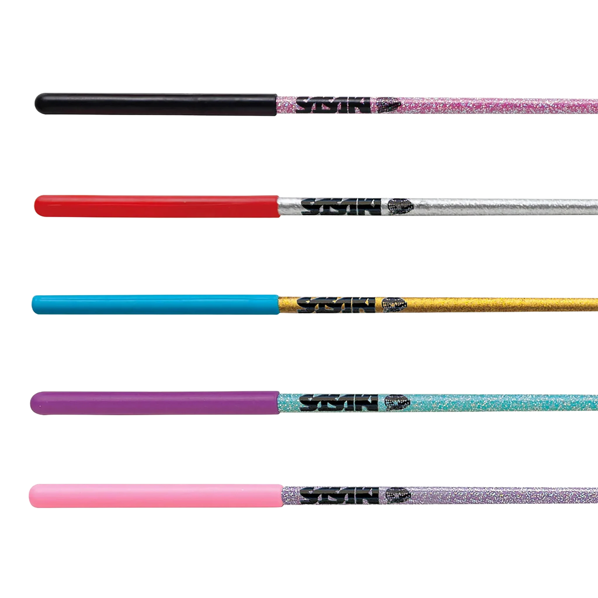 Sasaki Hologram Short Stick rhythmic gymnastics ribbon stick, 57 cm, M-781HJK-F - lanksti.lt