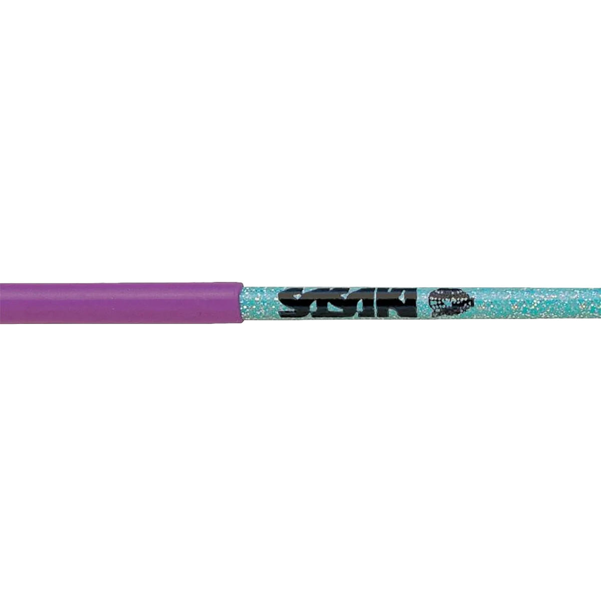 Sasaki Hologram Short Stick rhythmic gymnastics ribbon stick, 57 cm, Peppermint Green x Lilac (PEG x RRK), M-781HJK-F - lanksti.lt