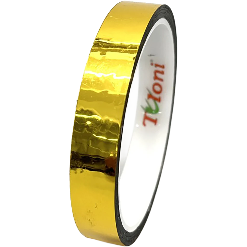 Lipni dekoratyvinė juosta meninės gimnastikos įrankiams dekoruoti | Tuloni Adhesive Tape Metal Tape | Клейкая декоративная лента для оформления предметов художественной гимнастики Tuloni – Lanksti.lt