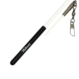 Tuloni lazdelė kaspinui 57 cm – Balta x juoda