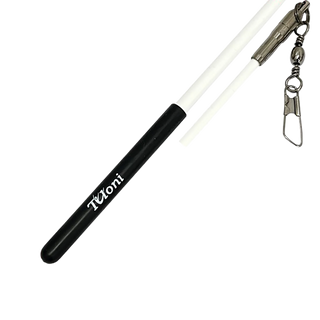 Tuloni lazdelė kaspinui 60 cm – Balta x juoda
