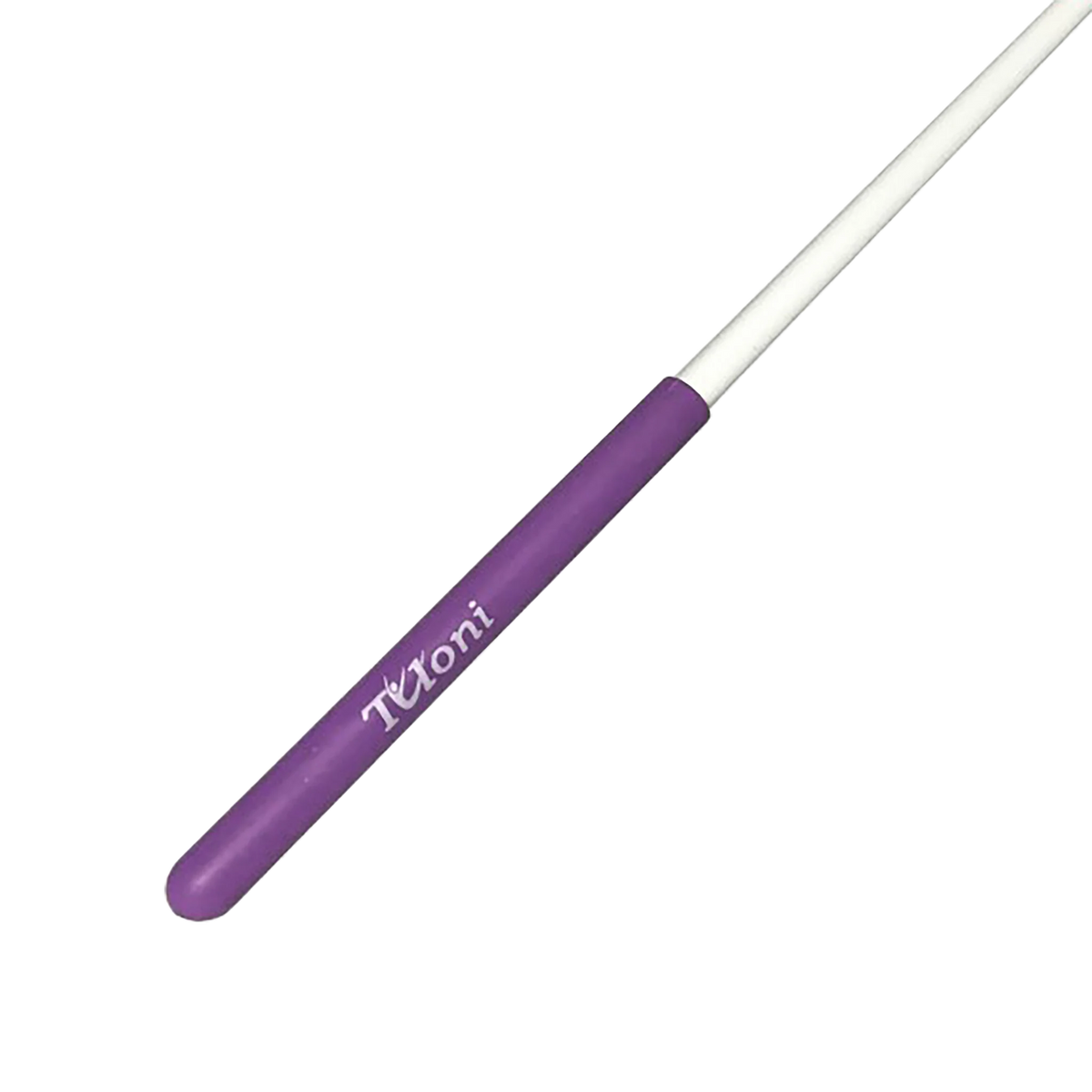 Tuloni Profi RG Stick rhythmic gymnastics ribbon stick, White and Lilac, 50 cm, T0989, Tuloni lazdelė kaspinui - lanksti.lt