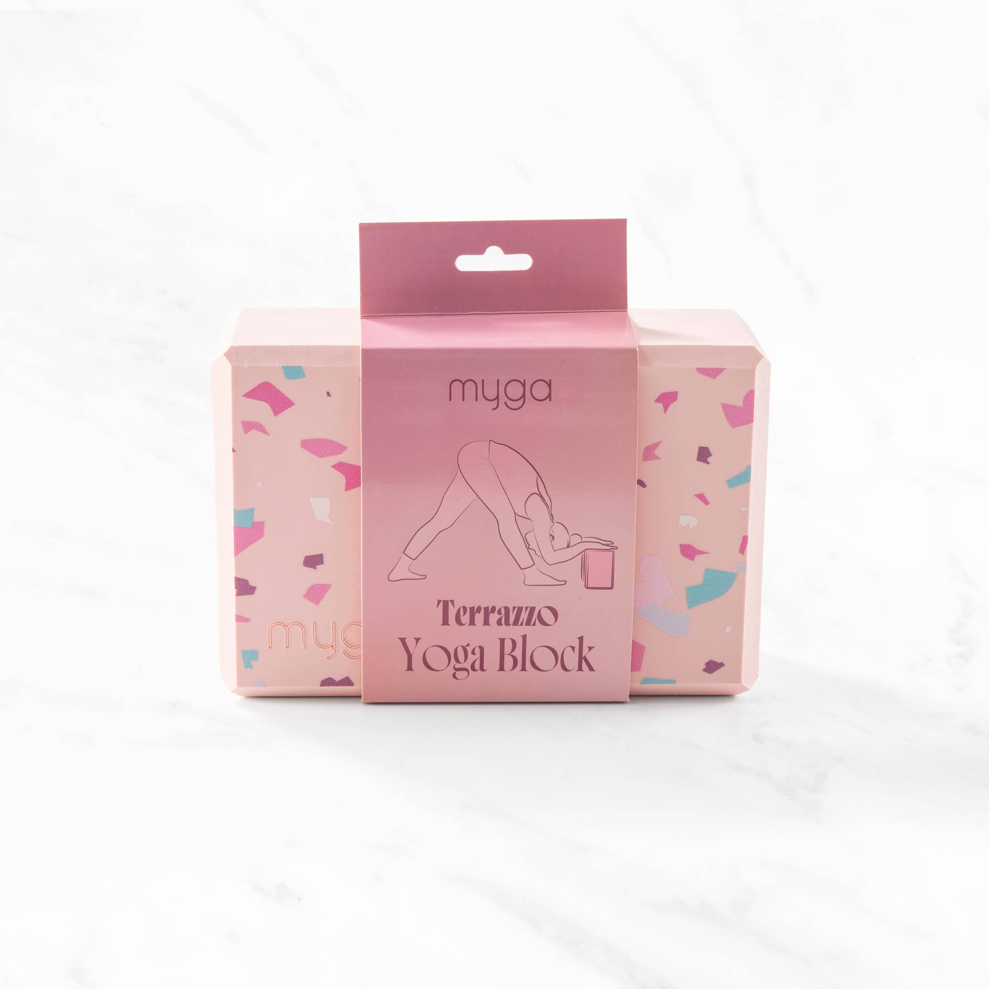 Jogos (balansavimo) blokelis | Stylish Yoga Block Terrazzo Myga - Lanksti.lt